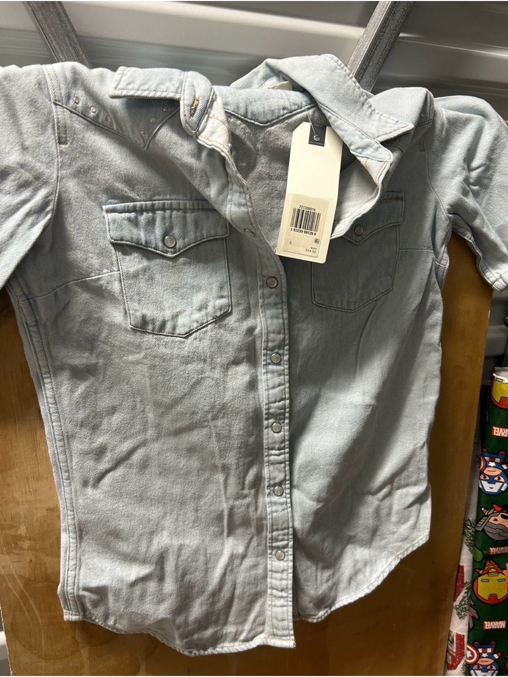 Levi's Light Blue Denim Snap Western Shirt